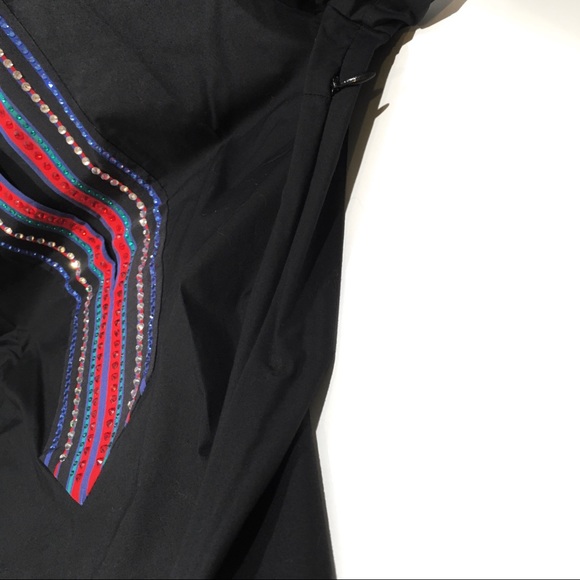 Tory Burch Crystal Embellished Tunic -Black -US 6 -NWT - Picture 7 of 10